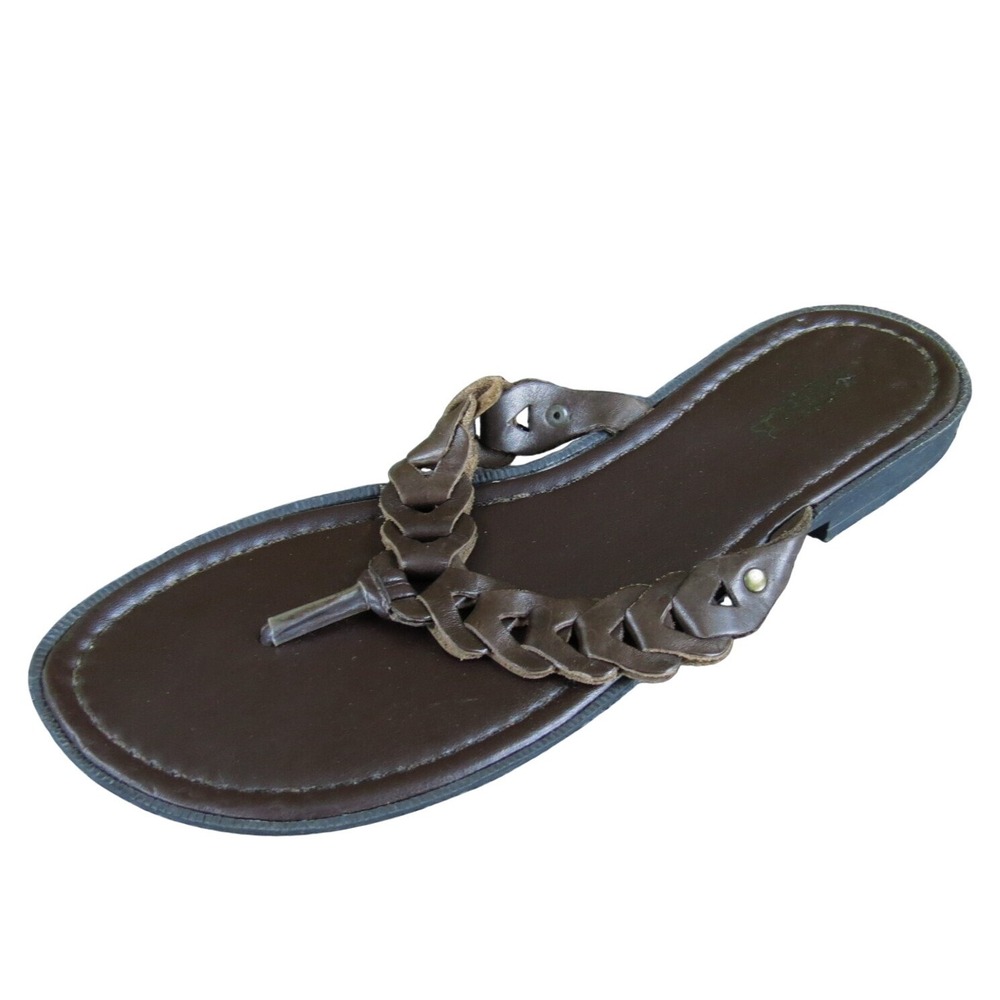 Seychelles Women's Flip Flop Brown Leather Sz 9 Medium Used 2025